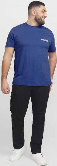 Jack & Jones Union Front & Back Print Crew Neck T-Shirt Beaucoup Blue - T-paidat - Isot T-paidat 2XL – 14XL