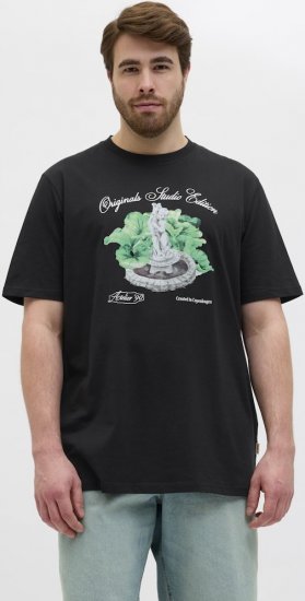 Jack & Jones Hydra Crew Neck T-Shirt Black - T-paidat - Isot T-paidat 2XL – 14XL