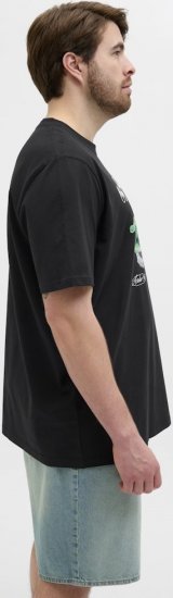 Jack & Jones Hydra Crew Neck T-Shirt Black - T-paidat - Isot T-paidat 2XL – 14XL