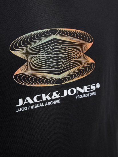 Jack & Jones Calma Crew Neck T-Shirt Black - T-paidat - Isot T-paidat 2XL – 14XL