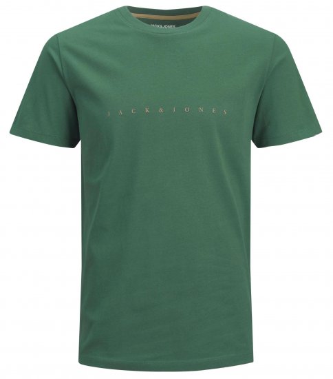 Jack & Jones JJFONT T-Shirt Green - T-paidat - Isot T-paidat 2XL – 14XL