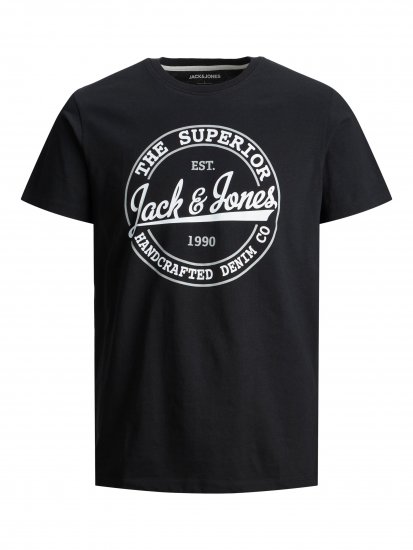 Jack & Jones JJBRAT T-Shirt Black - T-paidat - Isot T-paidat 2XL – 14XL