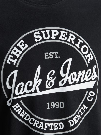 Jack & Jones JJBRAT T-Shirt Black - T-paidat - Isot T-paidat 2XL – 14XL