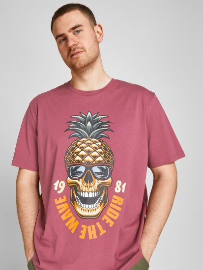 Jack & Jones JJEUSTACE T-Shirt Pink - T-paidat - Isot T-paidat 2XL – 14XL