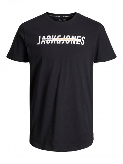 Jack & Jones JJTEO T-Shirt Black - T-paidat - Isot T-paidat 2XL – 14XL