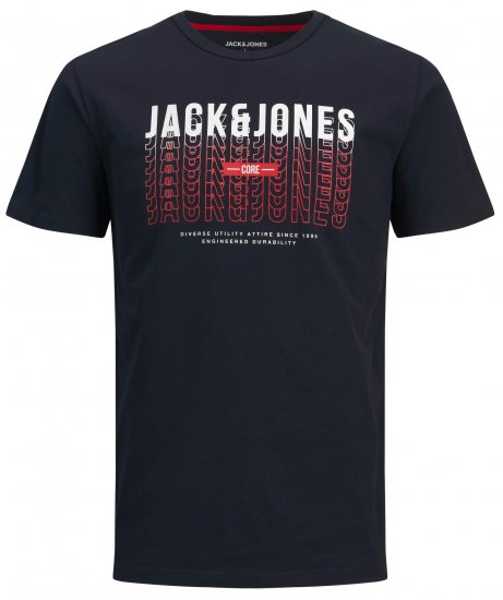 Jack & Jones JJCYBER T-Shirt Navy - T-paidat - Isot T-paidat 2XL – 8XL