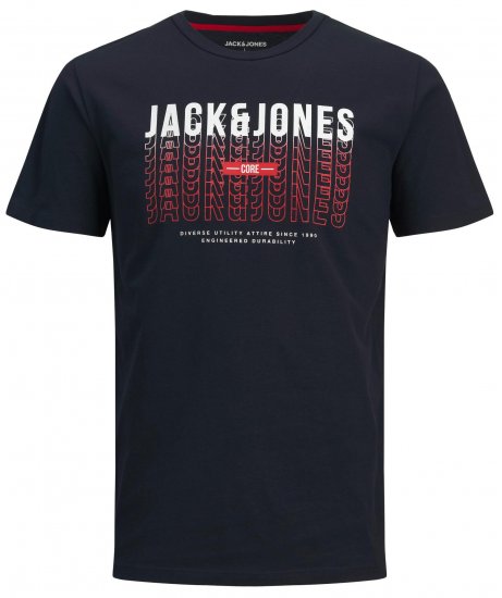 Jack & Jones JJCYBER T-Shirt Navy - T-paidat - Isot T-paidat 2XL – 14XL