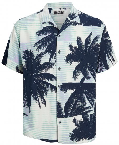 Jack & Jones JCOUNNATURAL Resort Shirt Lavender - Kauluspaidat - Miesten isot kauluspaidat 2XL – 8XL