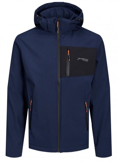 Jack & Jones JJTYSON Softshell Jacket Navy Blazer - Takit - Miesten Takit, isot koot – 2XL – 12XL