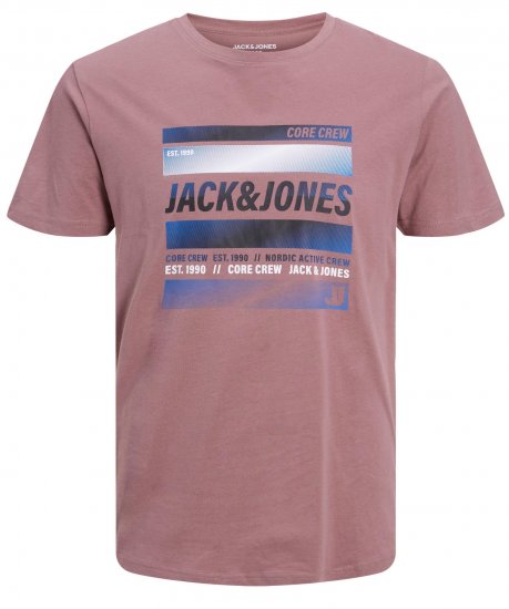 Jack & Jones JCOARC T-Shirt Twilight Mauve - T-paidat - Isot T-paidat 2XL – 14XL