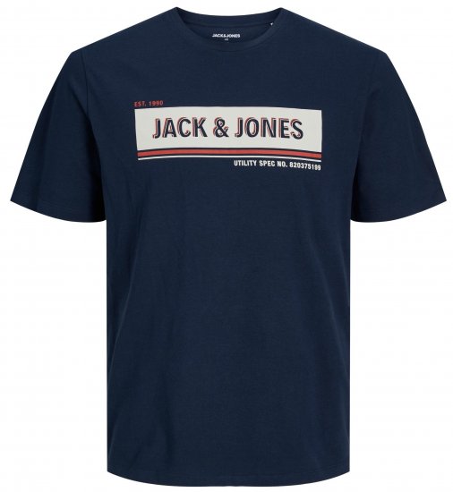 Jack & Jones JCOADAM T-Shirt Navy - T-paidat - Isot T-paidat 2XL – 14XL