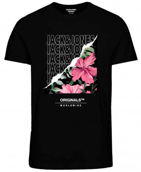 Jack & Jones JORBOOSTER T-Shirt Black - T-paidat - Isot T-paidat 2XL – 14XL