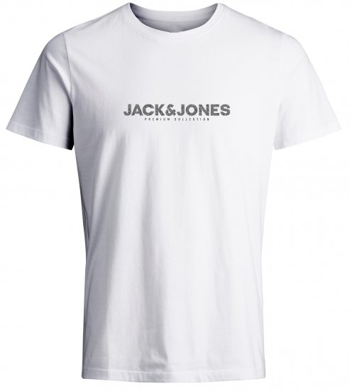 Jack & Jones JPRBLABOOSTER T-Shirt White - T-paidat - Isot T-paidat 2XL – 14XL
