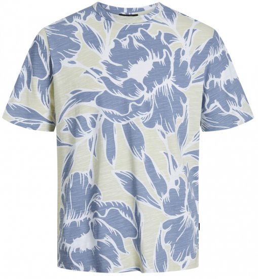 Jack & Jones JPRBLAPALMA AOP T-Shirt Green Tint - T-paidat - Isot T-paidat 2XL – 14XL