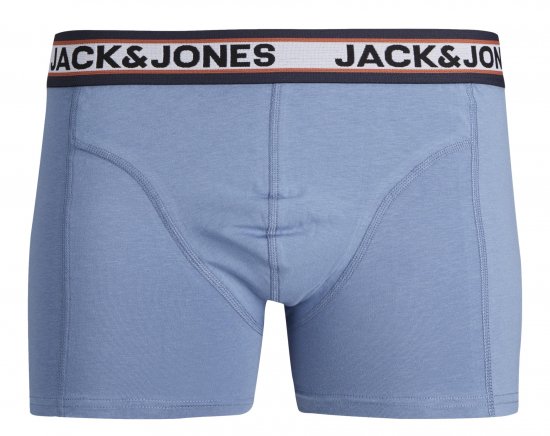 Jack & Jones JACMARCO SOLID Trunks 3-Pack Coronet Blue - Alusvaatteet & uimavaatteet - Miesten Isot alusvaatteet 