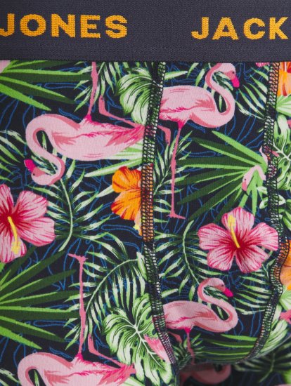 Jack & Jones JACPINK FLAMINGO TRUNKS 5 PACK Navy Blazer - Alusvaatteet & uimavaatteet - Miesten Isot alusvaatteet 