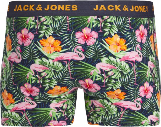 Jack & Jones JACPINK FLAMINGO TRUNKS 5 PACK Navy Blazer - Alusvaatteet & uimavaatteet - Miesten Isot alusvaatteet 