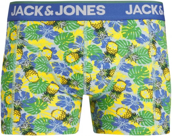 Jack & Jones JACPINEAPPLE SKULL TRUNKS 3 PACK Palace Blue - Alusvaatteet & uimavaatteet - Miesten Isot alusvaatteet 