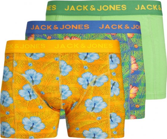 Jack & Jones JACHAWAII TRUNKS 3 PACK Palace Blue - Alusvaatteet & uimavaatteet - Miesten Isot alusvaatteet 