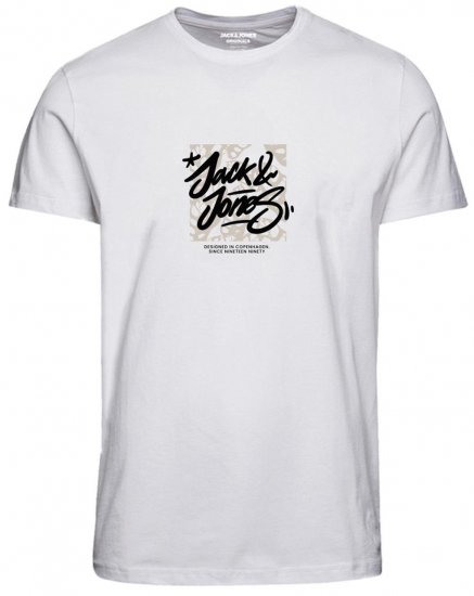 Jack & Jones JORSEQUOIA T-Shirt Bright White - T-paidat - Isot T-paidat 2XL – 14XL