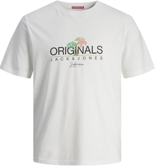 Jack & Jones JORCASEY T-Shirt Crew Neck Bright White - T-paidat - Isot T-paidat 2XL – 14XL