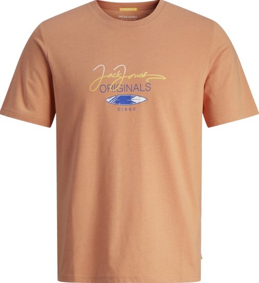 Jack & Jones JORCASEY T-Shirt Crew Neck Canyon Sunset - T-paidat - Isot T-paidat 2XL – 14XL