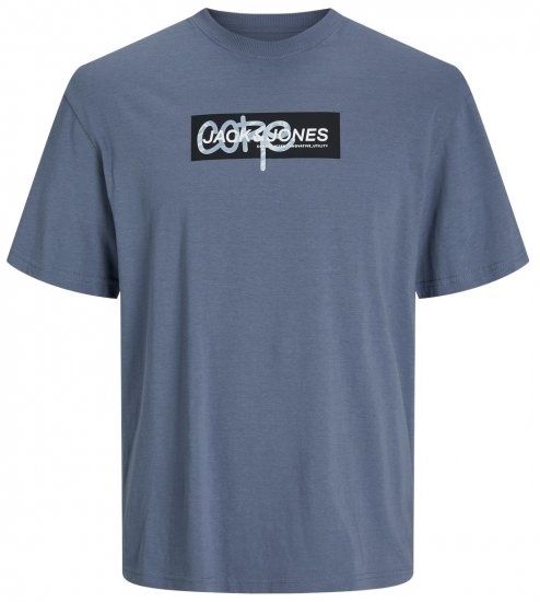 Jack & Jones JCOSUMMER PRINT T-Shirt Flint Stone - T-paidat - Isot T-paidat 2XL – 14XL