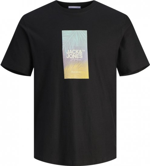 Jack & Jones JORARUBA Sunset Branding T-shirt Black - T-paidat - Isot T-paidat 2XL – 14XL