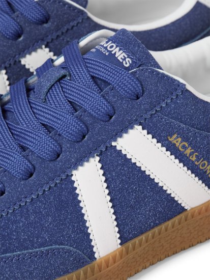 Jack & Jones Kirk International Campaign Sneakers Blue Quartz/Bright White - Miesten Kengät 40-52 - Miesten kengät koossa 40-52