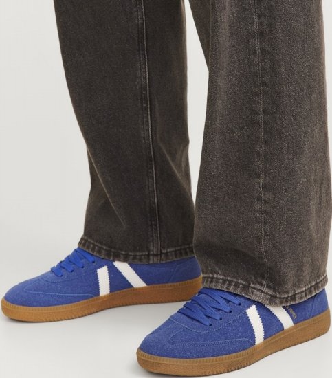 Jack & Jones Kirk International Campaign Sneakers Blue Quartz/Bright White - Miesten Kengät 40-52 - Miesten kengät koossa 40-52