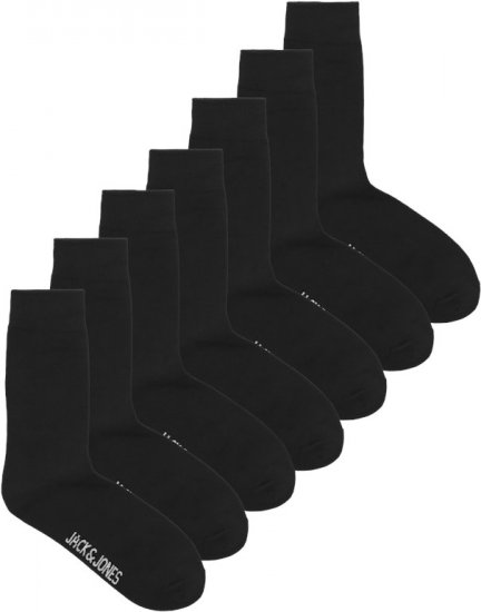 Jack & Jones RAFAEL Socks 7-Pack Black - Alusvaatteet & uimavaatteet - Miesten Isot alusvaatteet 