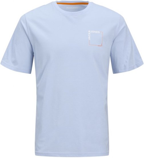 Jack & Jones Verner Crew Neck T-Shirt Chambray Blue - T-paidat - Isot T-paidat 2XL – 14XL