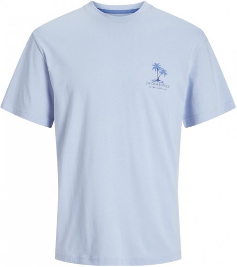 Jack & Jones Summer Vibes Crew Neck T-Shirt Chambray Blue - T-paidat - Isot T-paidat 2XL – 14XL
