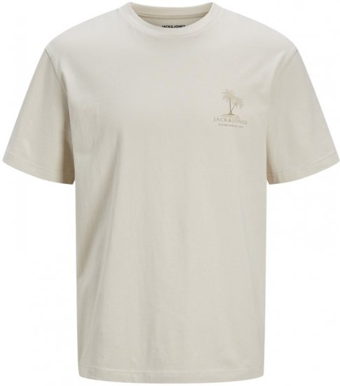  Jack & Jones Summer Vibes Crew Neck T-Shirt Moonbeam - T-paidat - Isot T-paidat 2XL – 14XL