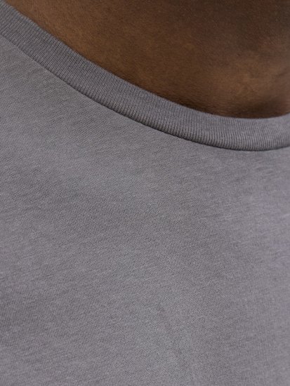 Jack & Jones Jaxon Crew Neck T-Shirt Castlerock - T-paidat - Isot T-paidat 2XL – 14XL