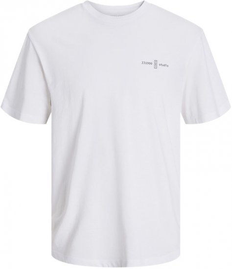 Jack & Jones Ayce Crew Neck T-Shirt White - T-paidat - Isot T-paidat 2XL – 14XL