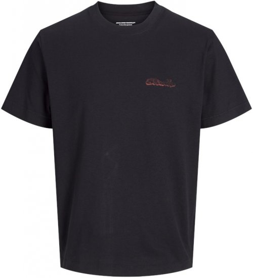 Jack & Jones Retiro Crew Neck T-Shirt Black - T-paidat - Isot T-paidat 2XL – 14XL
