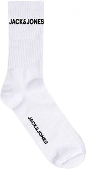 Jack & Jones BASIC LOGO Tennis Socks 5-Pack White - Alusvaatteet & uimavaatteet - Miesten Isot alusvaatteet 