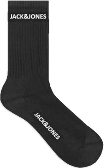 Jack & Jones BASIC LOGO Tennis Socks 5-Pack Black - Alusvaatteet & uimavaatteet - Miesten Isot alusvaatteet 