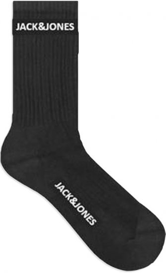 Jack & Jones BASIC LOGO Tennis Socks 5-Pack Black - Alusvaatteet & uimavaatteet - Miesten Isot alusvaatteet 