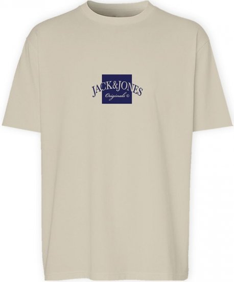 Jack & Jones Boston Crew Neck T-Shirt Antique White - T-paidat - Isot T-paidat 2XL – 14XL