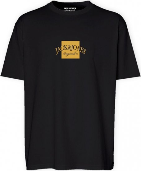 Jack & Jones Boston Crew Neck T-Shirt Black - T-paidat - Isot T-paidat 2XL – 14XL