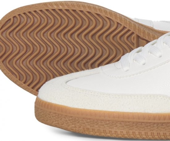 Jack & Jones Kirk International Campaign Sneakers Bright White/PU - Miesten Kengät 40-52 - 