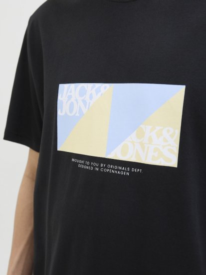 Jack & Jones Vira Branding Crew Neck T-Shirt Black - T-paidat - Isot T-paidat 2XL – 14XL