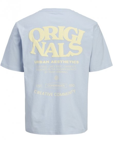 Jack & Jones Tavira Type Crew Neck T-Shirt Skyway - T-paidat - Isot T-paidat 2XL – 14XL