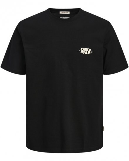  Jack & Jones Tavira Type Crew Neck T-Shirt Black - T-paidat - Isot T-paidat 2XL – 14XL