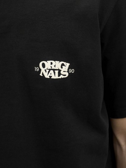  Jack & Jones Tavira Type Crew Neck T-Shirt Black - T-paidat - Isot T-paidat 2XL – 14XL