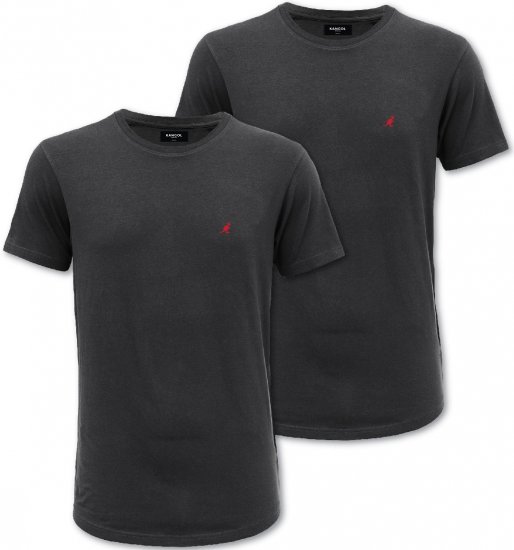 Kangol Jetta T-shirt Black 2-pack - T-paidat - Isot T-paidat 2XL – 14XL