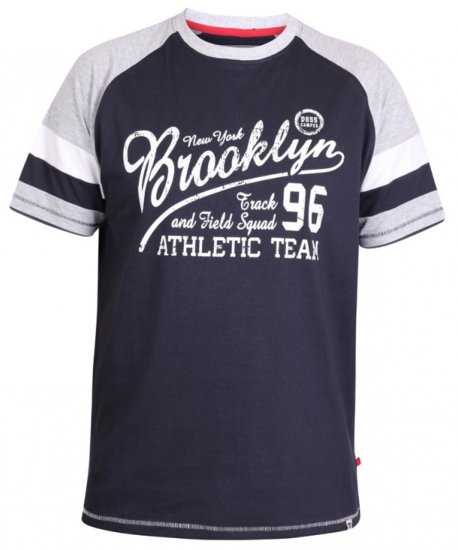D555 Jones T-shirt Navy - T-paidat - Isot T-paidat 2XL – 14XL
