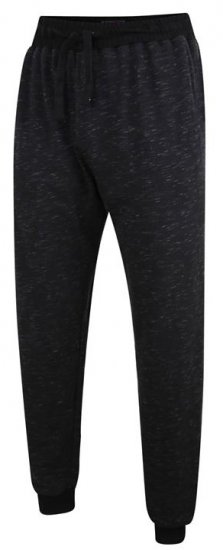 Kam Jeans 235 Melange Jog Bottoms Black - Collegehousut ja collegeshortsit - Miesten Isot collegehousut ja collegeshortsit